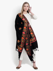 Wool Blend Kashmiri Embroidery Designer Stole