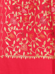 Wool Blend Kashmiri Embroidered Designer Stole