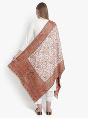 Women's Fine Wool Kaani Jaal Design, Floral Paisley Pattern, Kashmiri Stole / Shawl