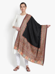 Women's Fine Wool, Kaani Heavy Palla with Border, Pashmina, Kashmiri Elite Soft & Warm Shawl