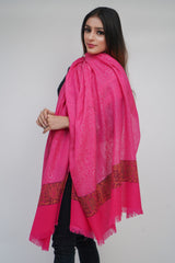 Women's Fine Wool, Designer Paisley Palla, Self, Pashmina Soft & Warm Shawl