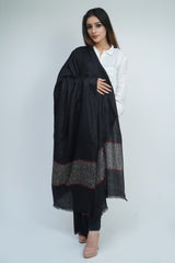 Fine Wool Pashmina Kashmiri Soft & Warm Black Shawl
