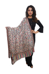 Mizash Women Fine Wool Kaani Jaal Soft & Warm Pashmina Shawl