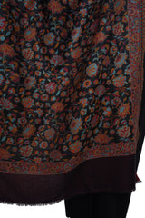 Mizash Fine Wool Kaani Jaal Reversible Soft & Warm Stole / Shawl
