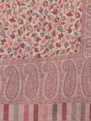 Carpet Kani Jaal, Fine wool , Paisely Floral , Luxury Soft & Warm Shawl/ Lohi