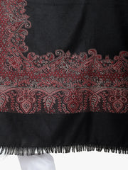 Paisley with Self texture, Fine Wool Soft Woven Stole