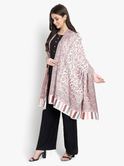 Women Fine Wool,  Designer Paisley Kaani Jaal  Soft Warm Woven Shawl / Wrap
