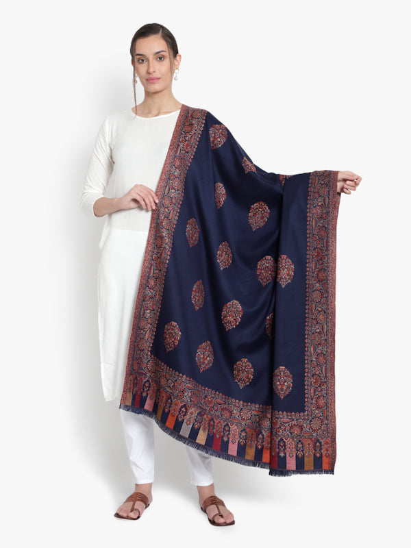 Fine Wool, Kaani Palla with Designer Motifs, Kashmiri, Soft & Warm Shawl