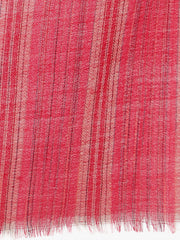Fine Wool Pink Check, Soft & Warm Shawl