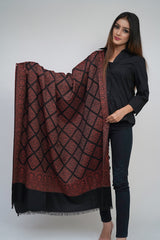 Fine Wool, , Jamawar Jaal , Woven Soft & Warm Shawl