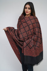 Fine Wool, , Jamawar Jaal , Woven Soft & Warm Shawl