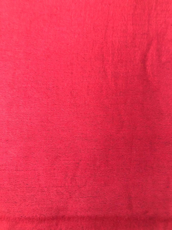 Wool silk, Red Satin finish Reversible Stole