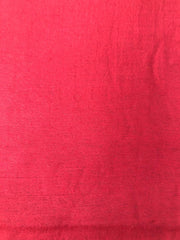 Wool silk, Red Satin finish Reversible Stole