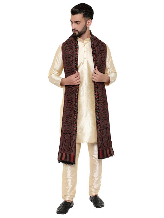 Kaani Jaal, Supreme Wool Pahmina, Floral Paisley Pattern, Soft & Warm, Elite Luxury Shawl / Lohi